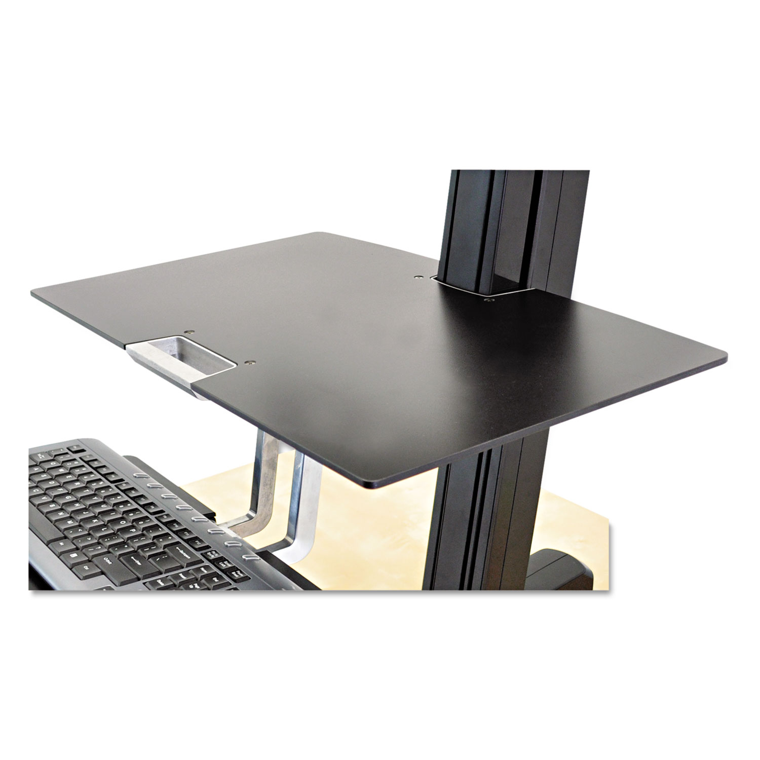  WorkFit by Ergotron 97-581-019 Worksurface for WorkFit-S Workstations without Worksurface, 23w x 15d, Black (ERG97581019) 