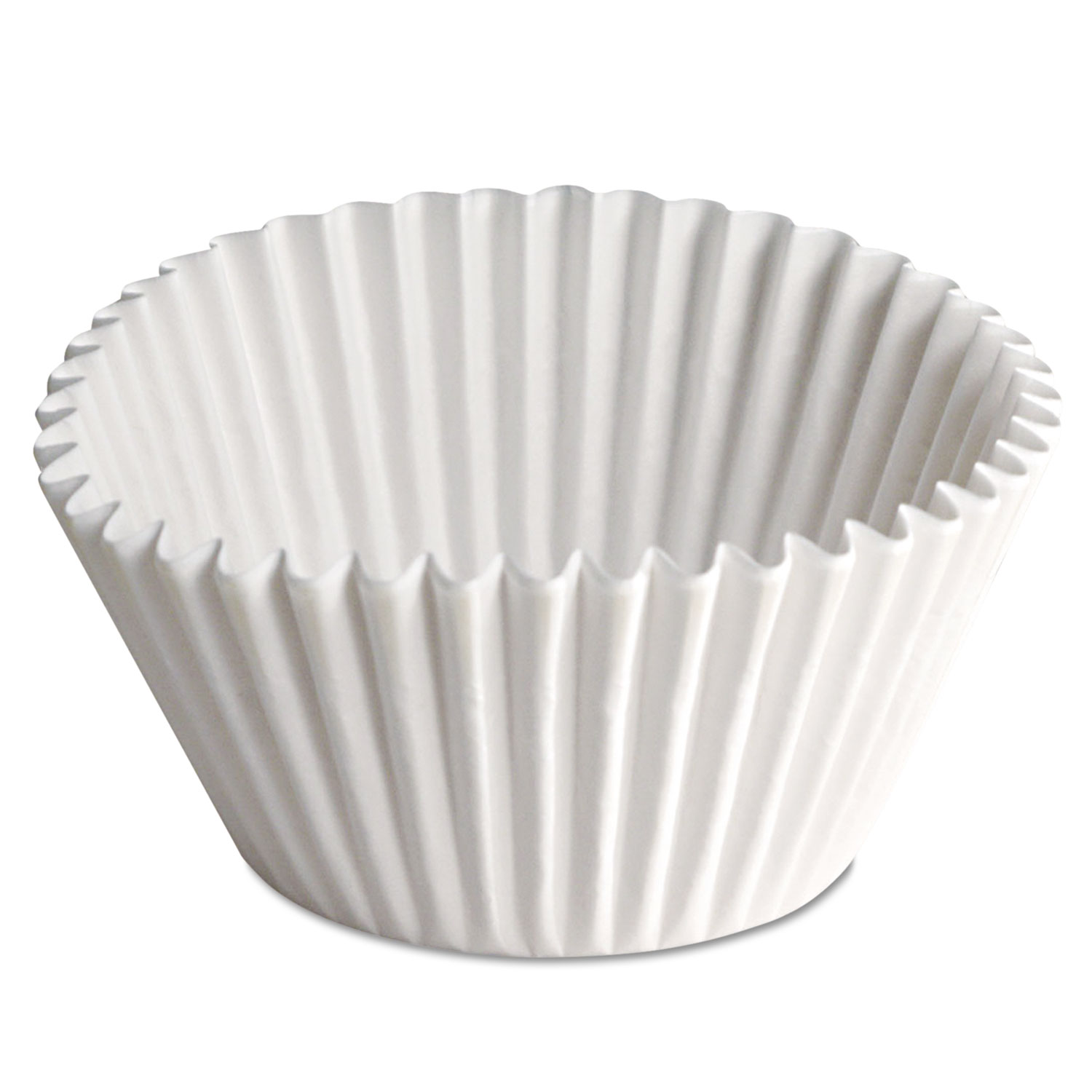  Hoffmaster 610070 Fluted Bake Cups, 2 1/4 dia x 1 7/8h, White, 500/Pack, 20 Pack/Carton (HFM610070) 