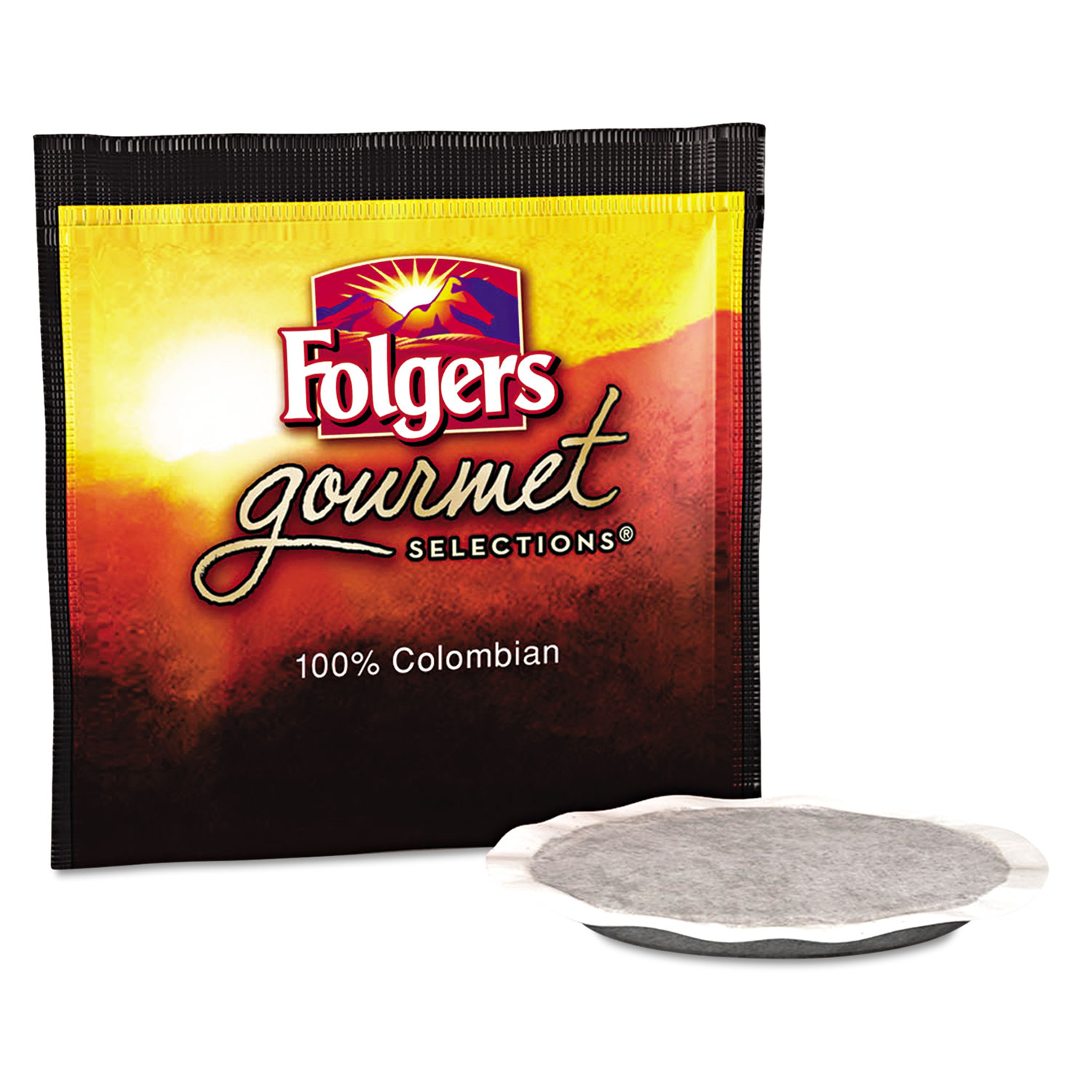  Folgers 63100 CASE Gourmet Selections Coffee Pods, 100% Colombian Regular, 18/Box, 6 Bx/Carton (FOL63100CT) 