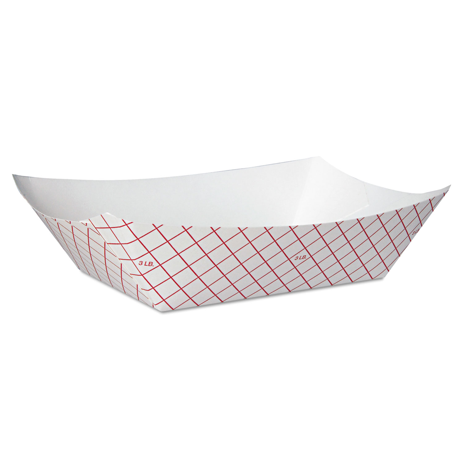  Dixie RP3008 Kant Leek Polycoated Paper Food Tray, Red Plaid, 250/Bag, 2/CT (DXERP3008) 
