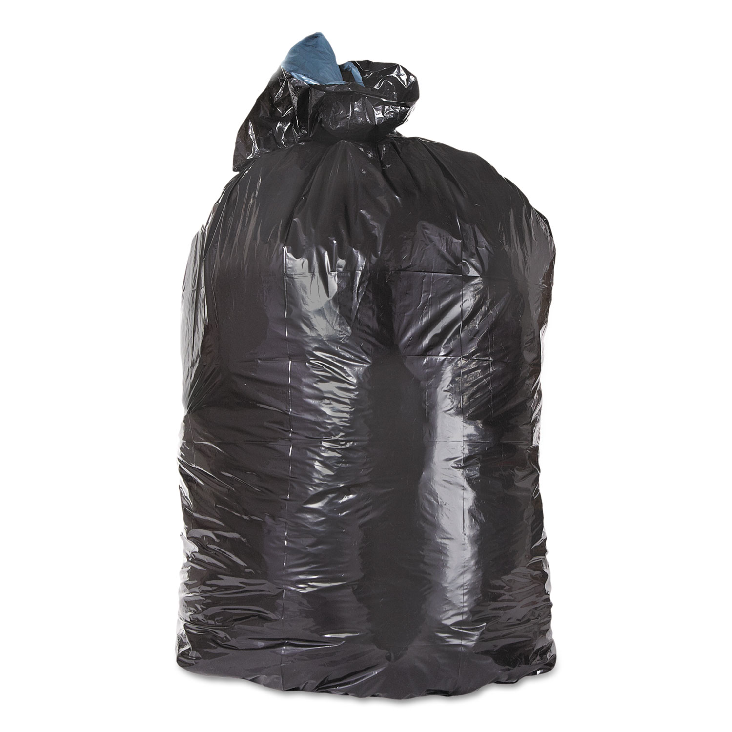 Black High Density Plastic Garbage Bags, 33 GAL