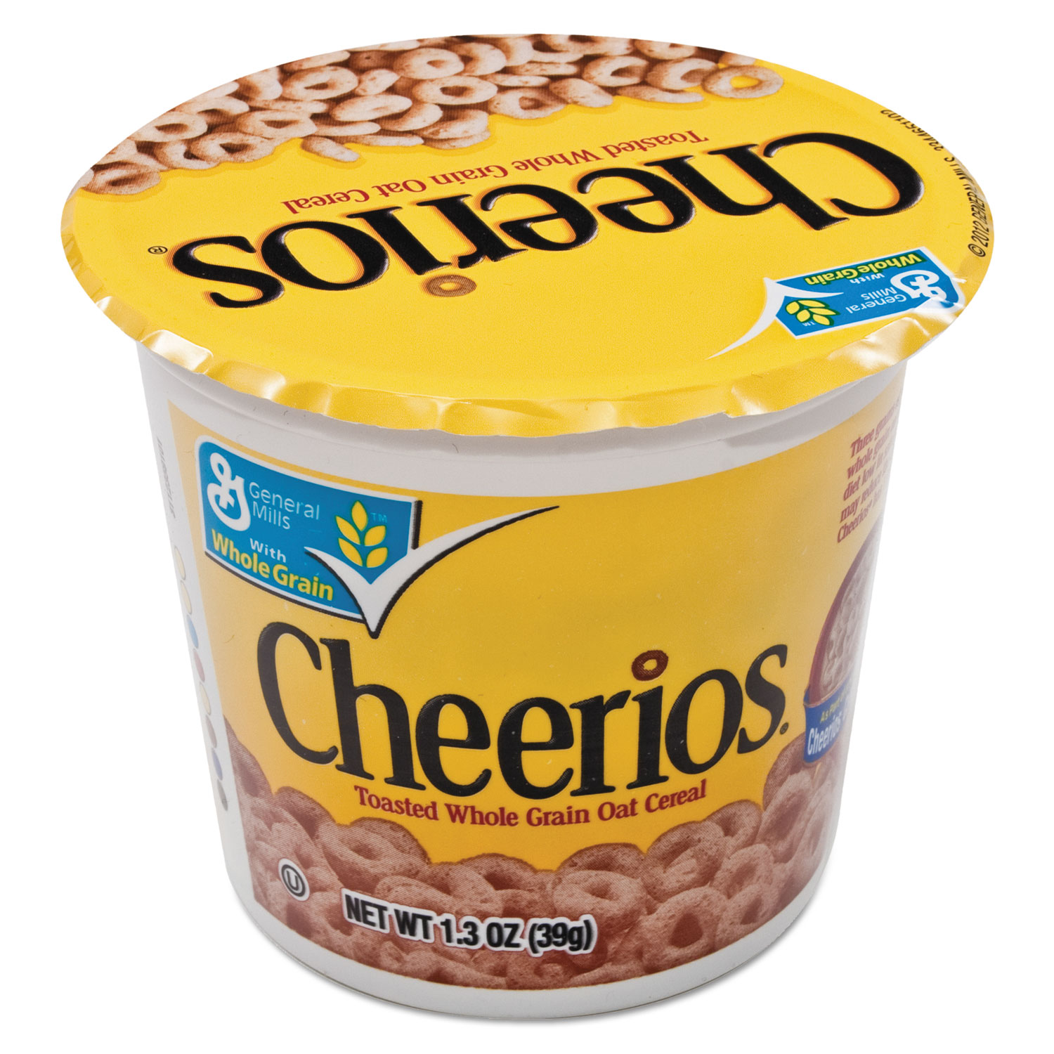  General Mills GEM13896 Cheerios Breakfast Cereal, Single-Serve 1.3 oz Cup, 6/Pack (AVTSN13896) 