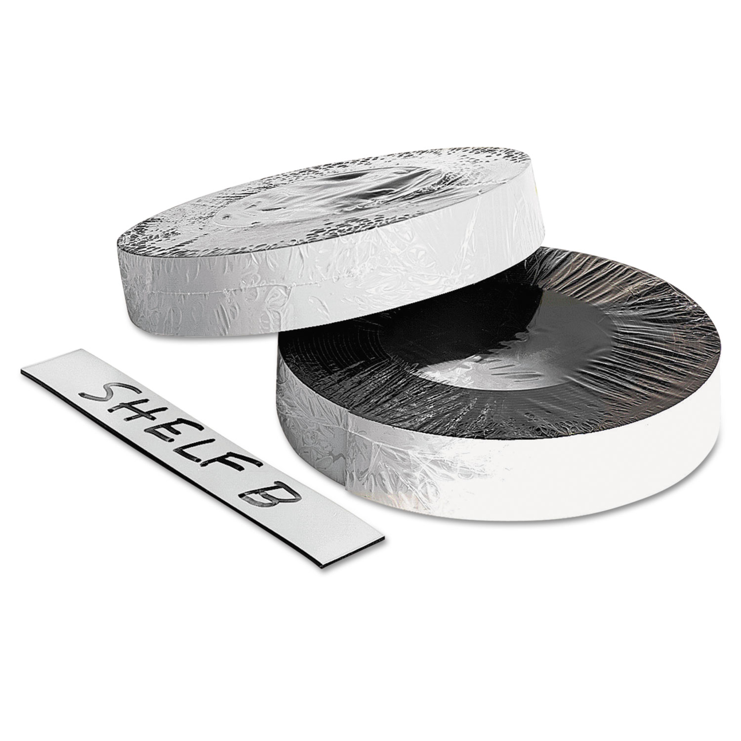  ZEUS BAU66151 Dry Erase Magnetic Label Tape, White,1 x 50 ft. (BAU66151) 