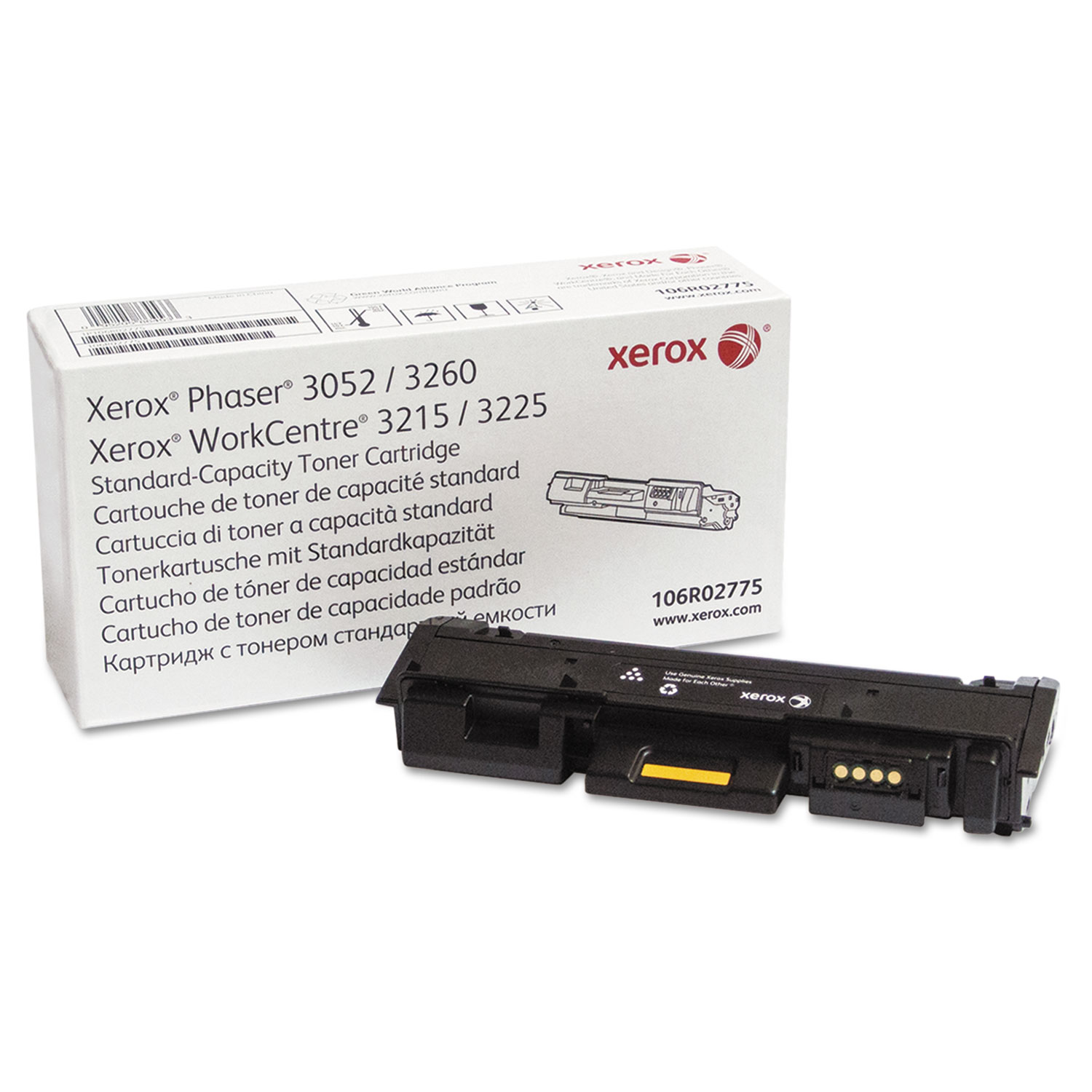  Xerox 106R02775 106R02775 Toner, 1500 Page-Yield, Black (XER106R02775) 