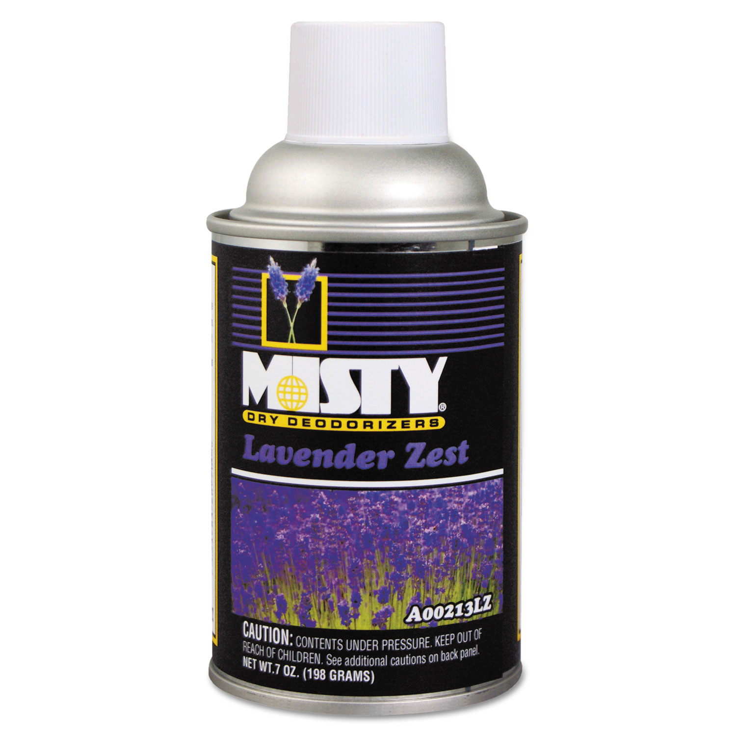  Misty 1039375 Metered Dry Deodorizer Refills, Lavender Zest, 7 oz Aerosol, 12/Carton (AMR1039375) 