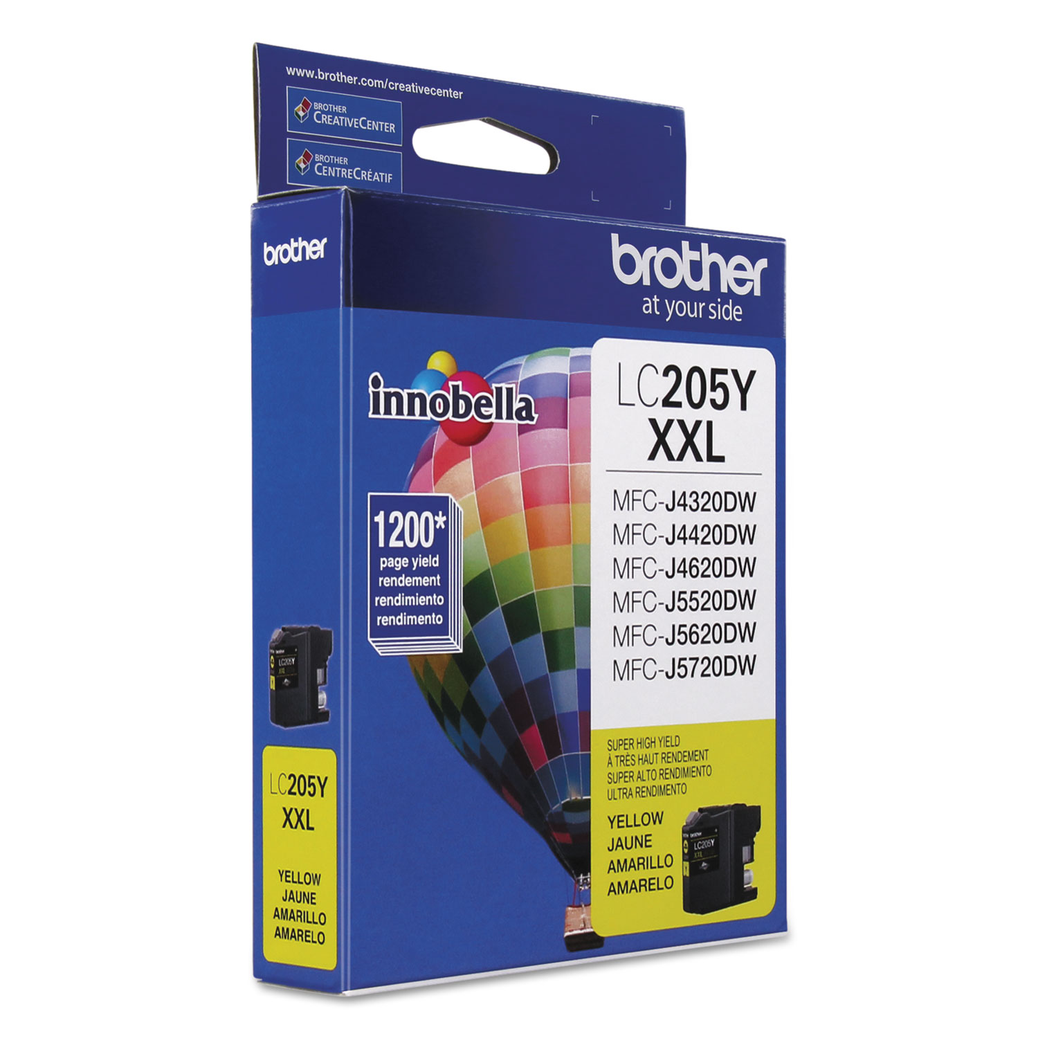 LC205Y Innobella Super High-Yield Ink, 1,200 Page-Yield, Yellow - Reparto