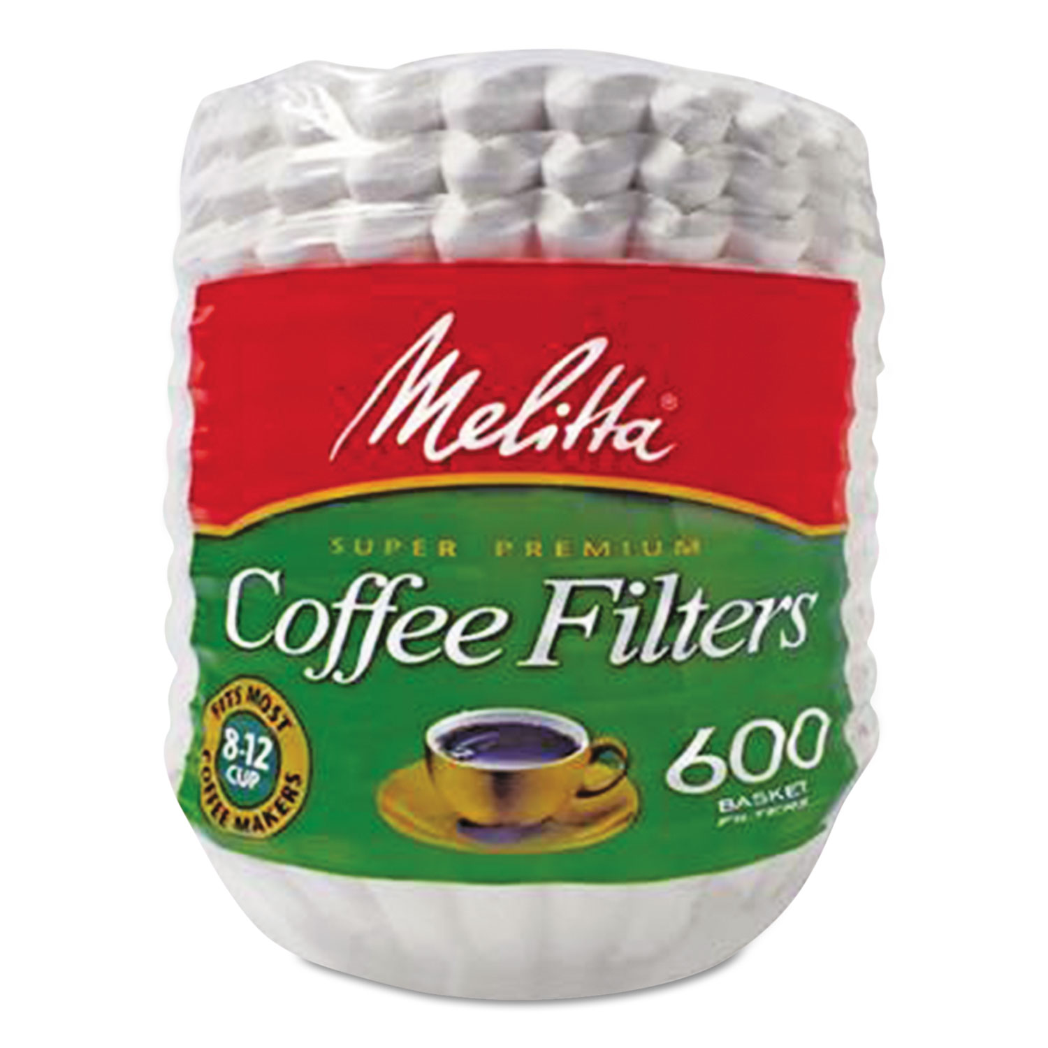  Melitta 631132 Coffee Filters, Paper, Basket Style, 8 to 12 Cups, 7200/Carton (MLA631132) 