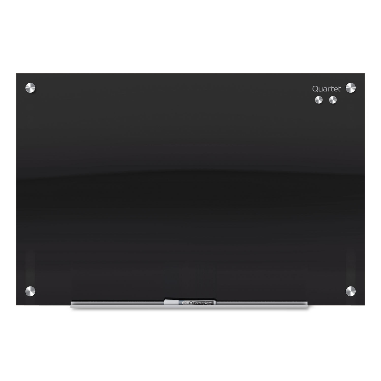 Quartet G7248B Infinity Black Glass Magnetic Marker Board, 72 x 48