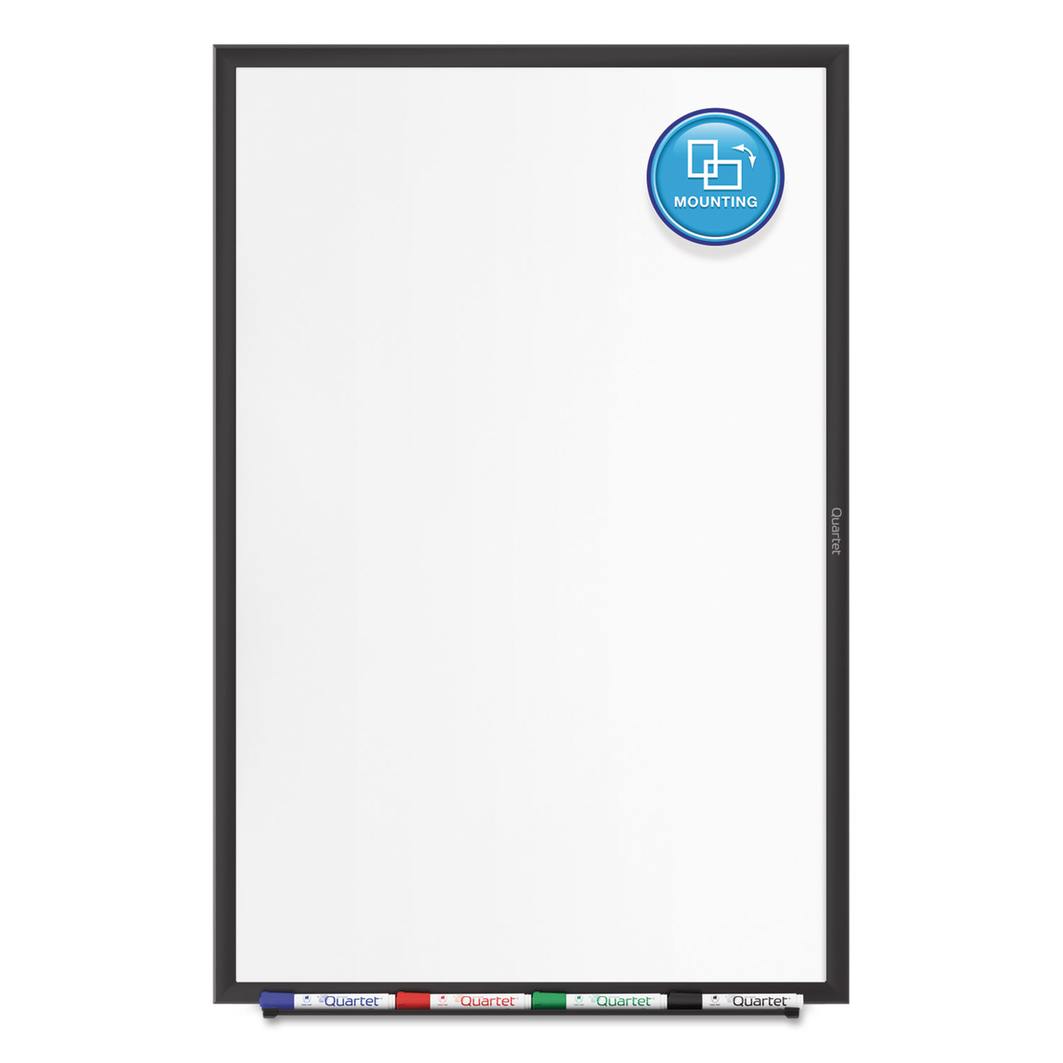 Classic Series Magnetic Whiteboard, 60 x 36, Black Aluminum Frame
