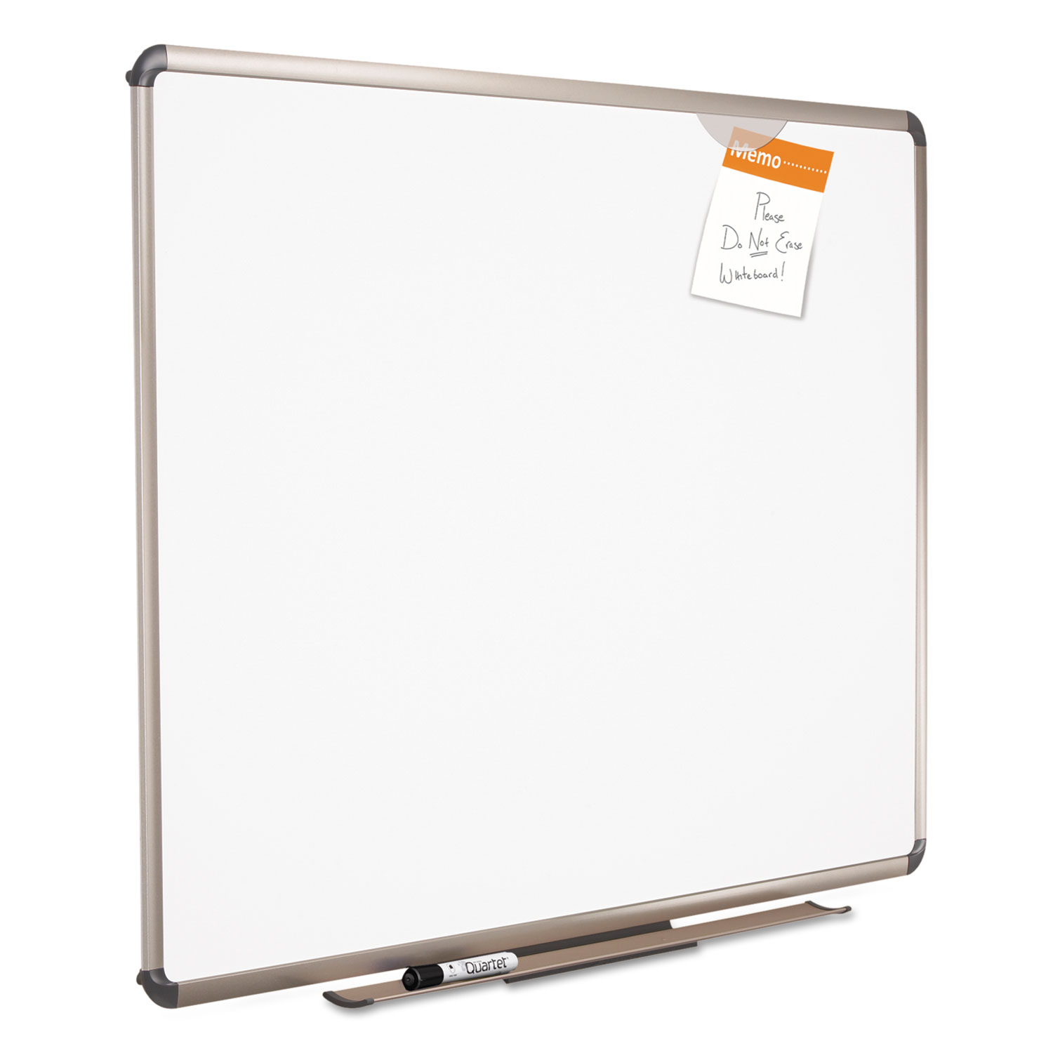 Quartet® Euro Frame Premium Porcelain Whiteboard, 72 x 48, Euro