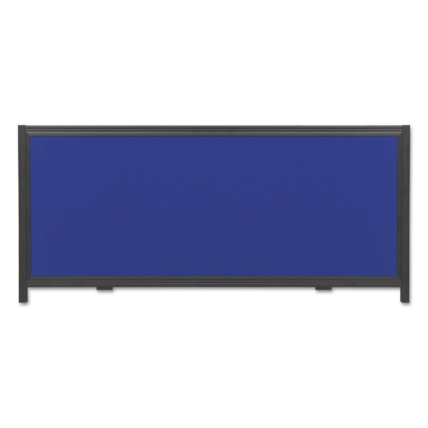 Display System Optional Header Panel, Fabric, 24 x 10, Blue/Gray/Black PVC Frame