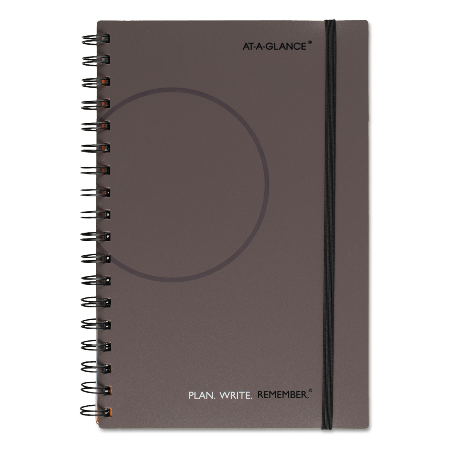 Plan. Write. Remember. Planning Notebook Two Days Per Page, 9 x 6, Gray