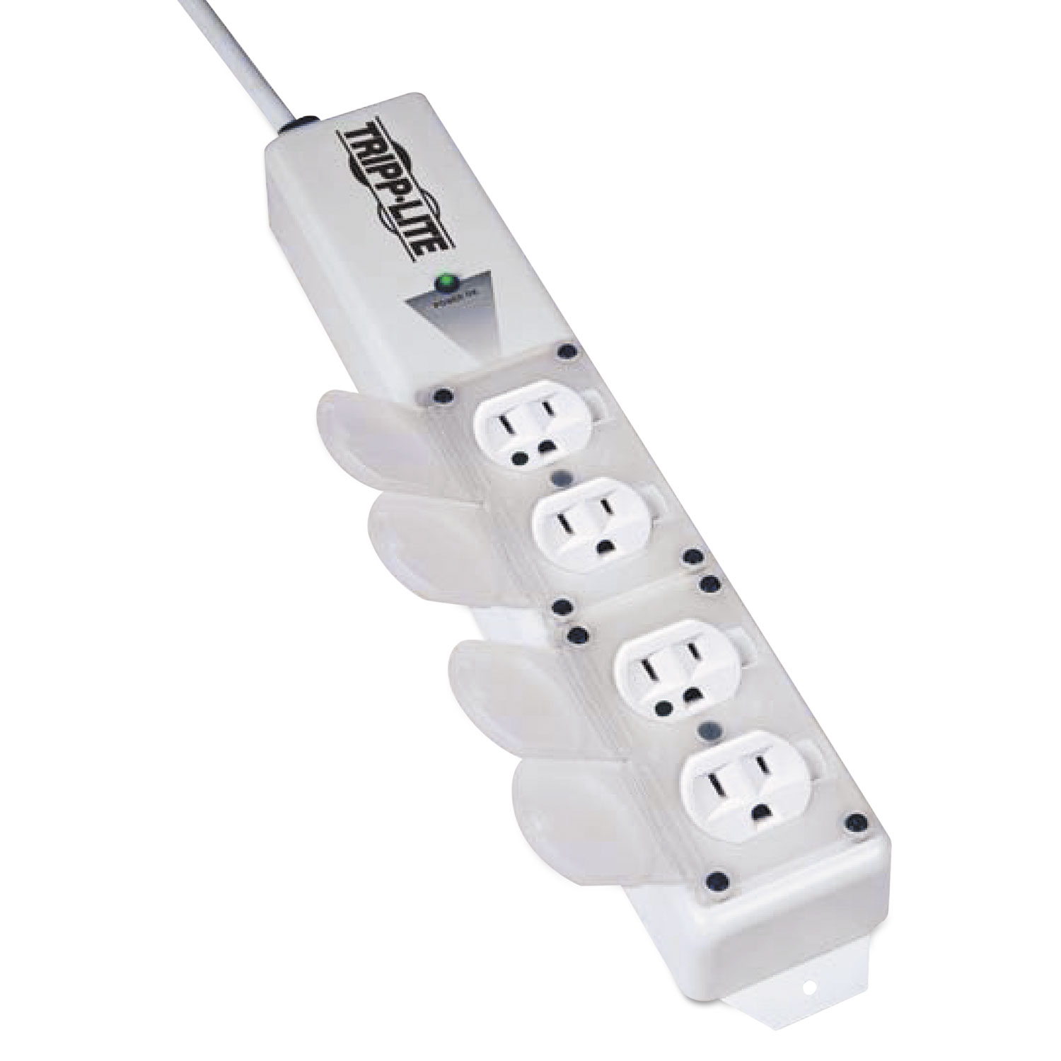 Medical-Grade Power Strip for Patient-Care Vicinity, 4 Outlets, 15 ft. Cord