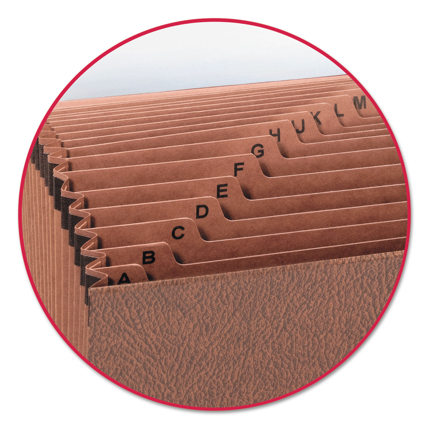 TUFF Expanding Wallet, 21 Sections, Elastic Cord Closure, 1/21Cut Tabs