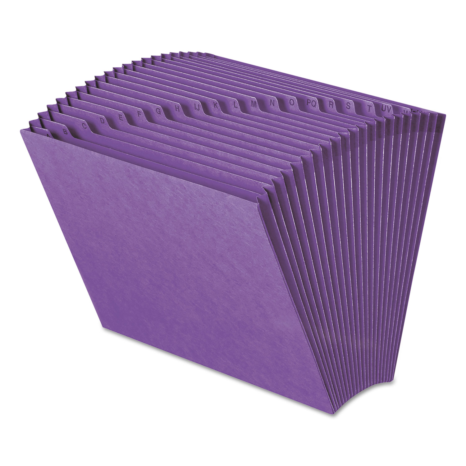  Smead 70721 Heavy-Duty Indexed Expanding Open Top Color Files, 21 Sections, 1/21-Cut Tab, Letter Size, Purple (SMD70721) 