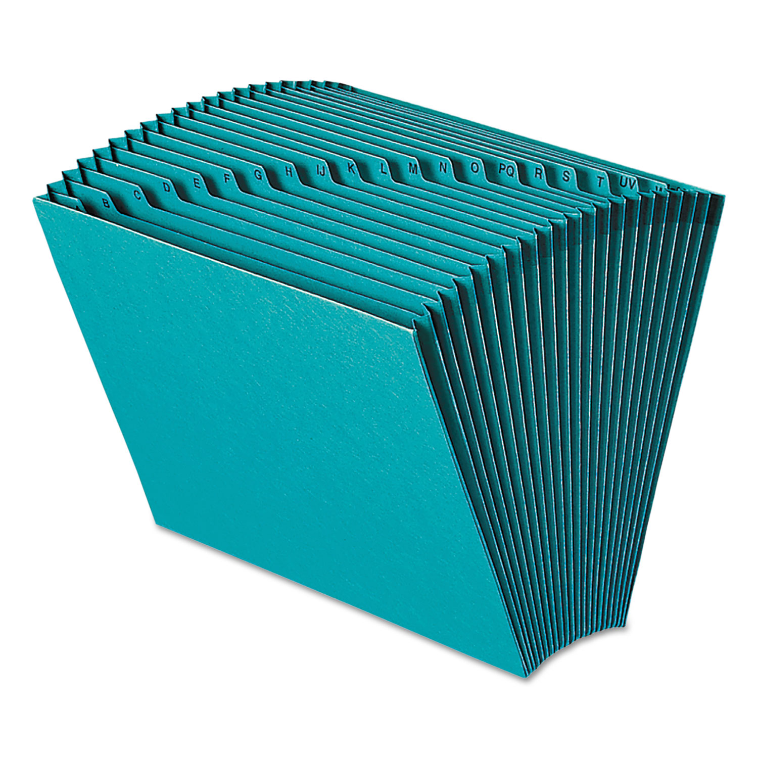  Smead 70717 Heavy-Duty Indexed Expanding Open Top Color Files, 21 Sections, 1/21-Cut Tab, Letter Size, Teal (SMD70717) 