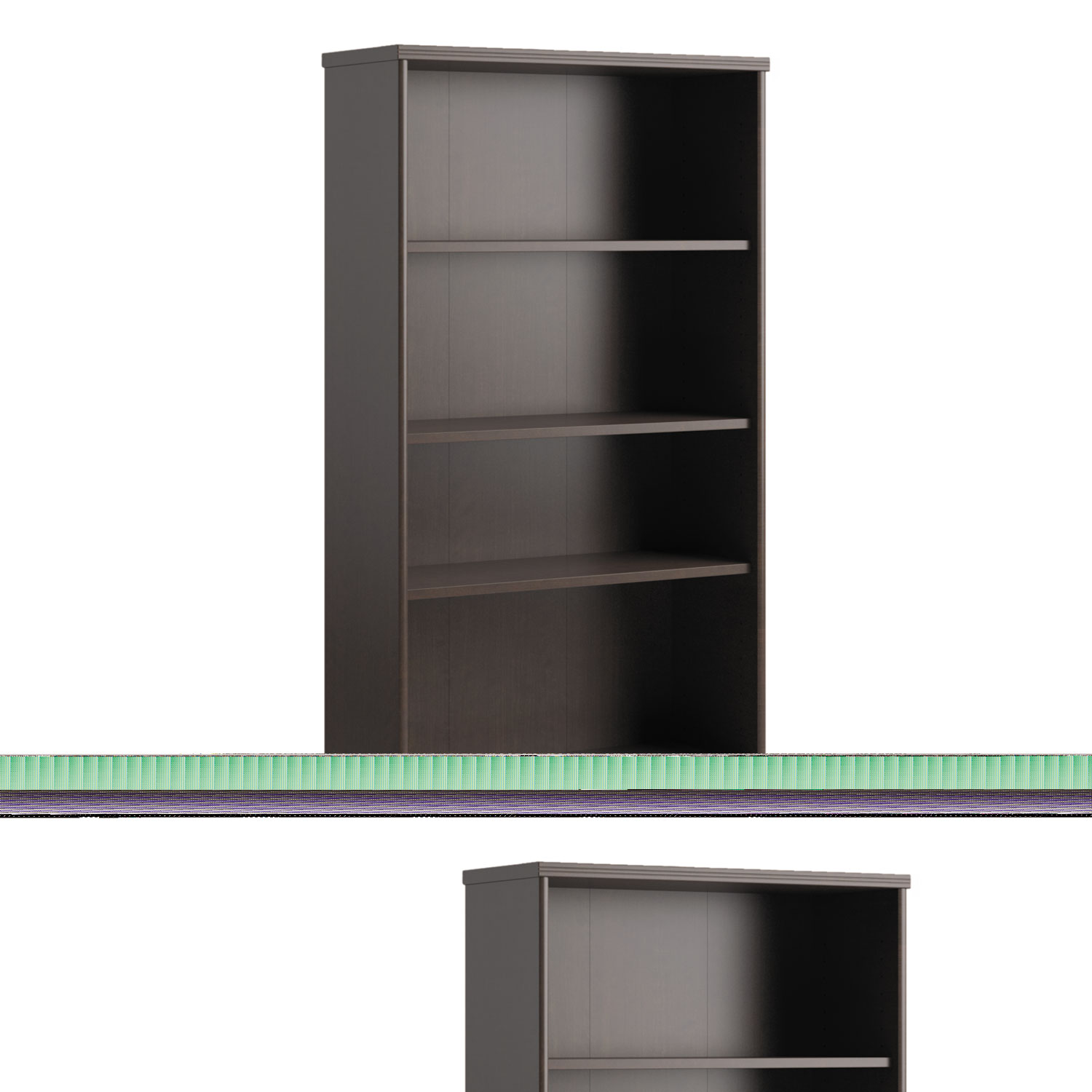  Bush PR76865 Envoy Series Five-Shelf Bookcase, 29 7/8w x 11 3/4d x 66 3/8h, Mocha Cherry (BSHPR76865) 