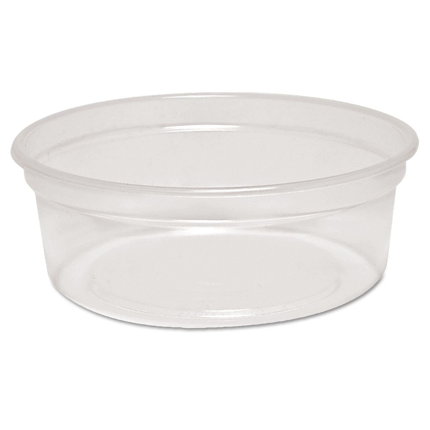 MicroGourmet Food Container, 8 oz, Plastic, Clear, 500/Carton