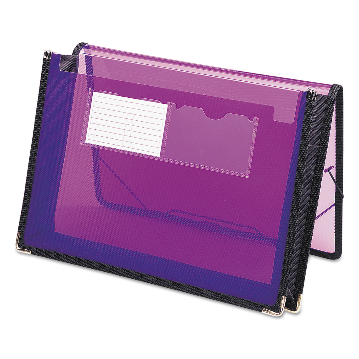 2 1/4 Exp Wallet, Poly, Letter, Translucent Purple