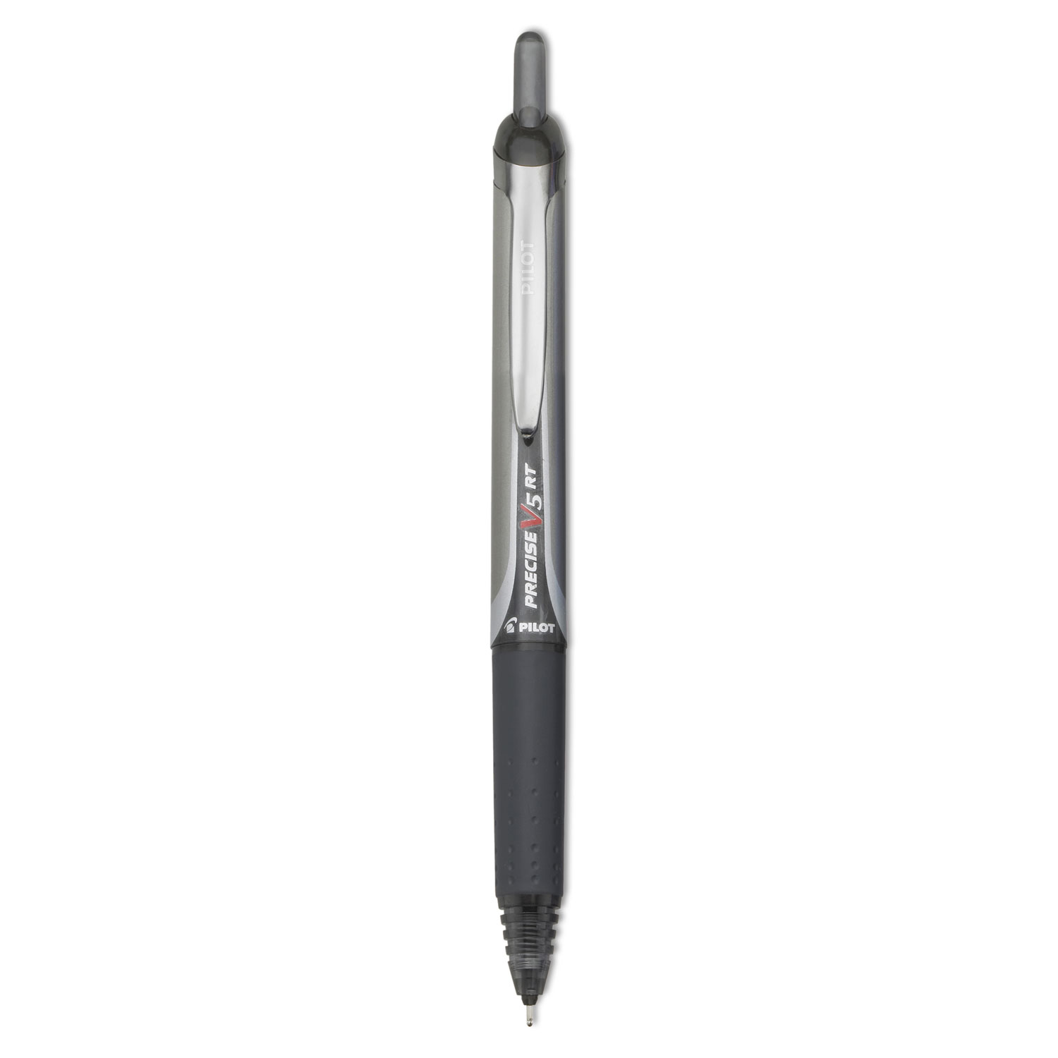  Pilot 26062 Precise V5RT Retractable Roller Ball Pen, 0.5mm, Black Ink/Barrel (PIL26062) 