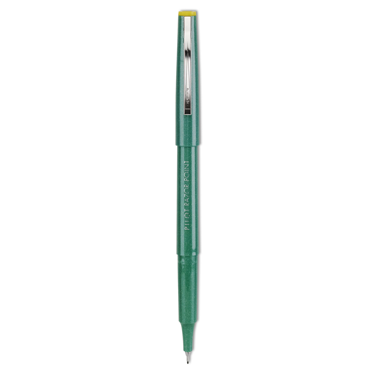  Pilot 11010 Razor Point Stick Porous Point Marker Pen, 0.3mm, Green Ink/Barrel, Dozen (PIL11010) 