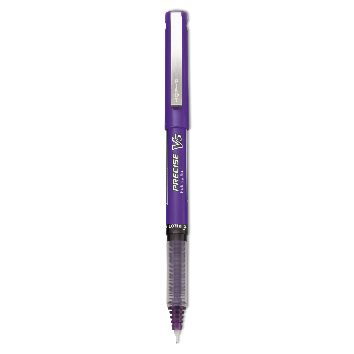  Pilot 25106 Precise V5 Stick Roller Ball Pen, 0.5mm, Purple Ink/Barrel, Dozen (PIL25106) 