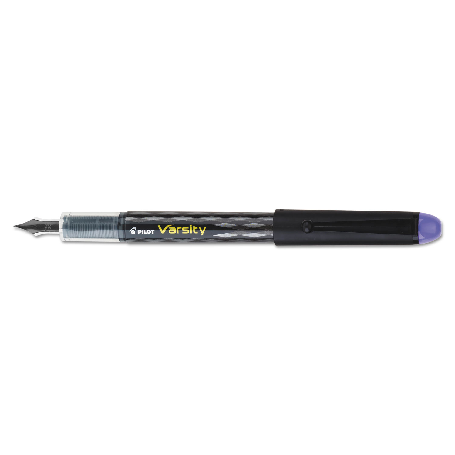 Varsity Fountain Pen, Medium 1mm, Purple Ink, Gray Pattern Wrap Barrel