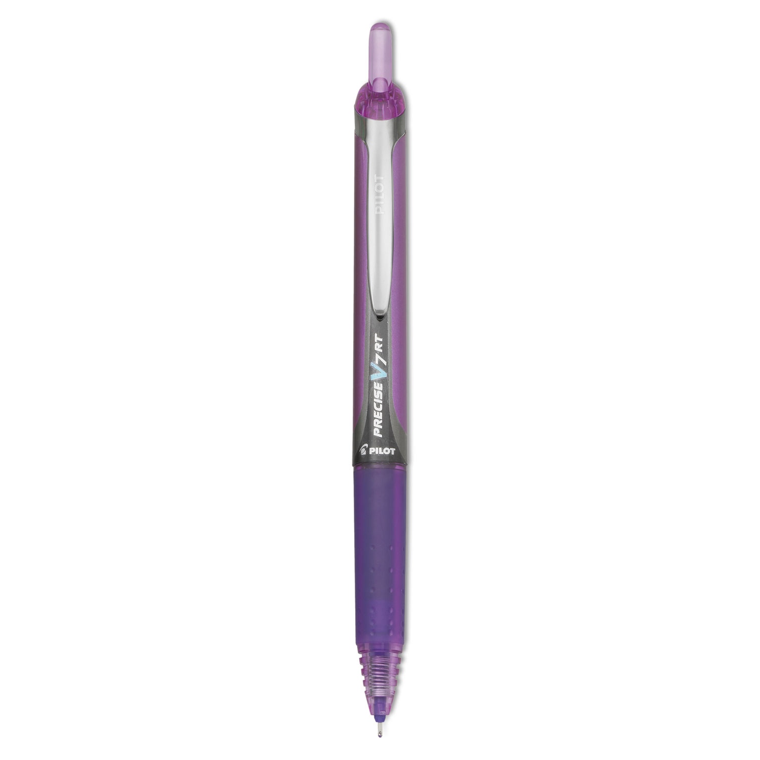  Pilot 26071 Precise V7RT Retractable Roller Ball Pen, Fine 0.7mm, Purple Ink, Purple Barrel (PIL26071) 