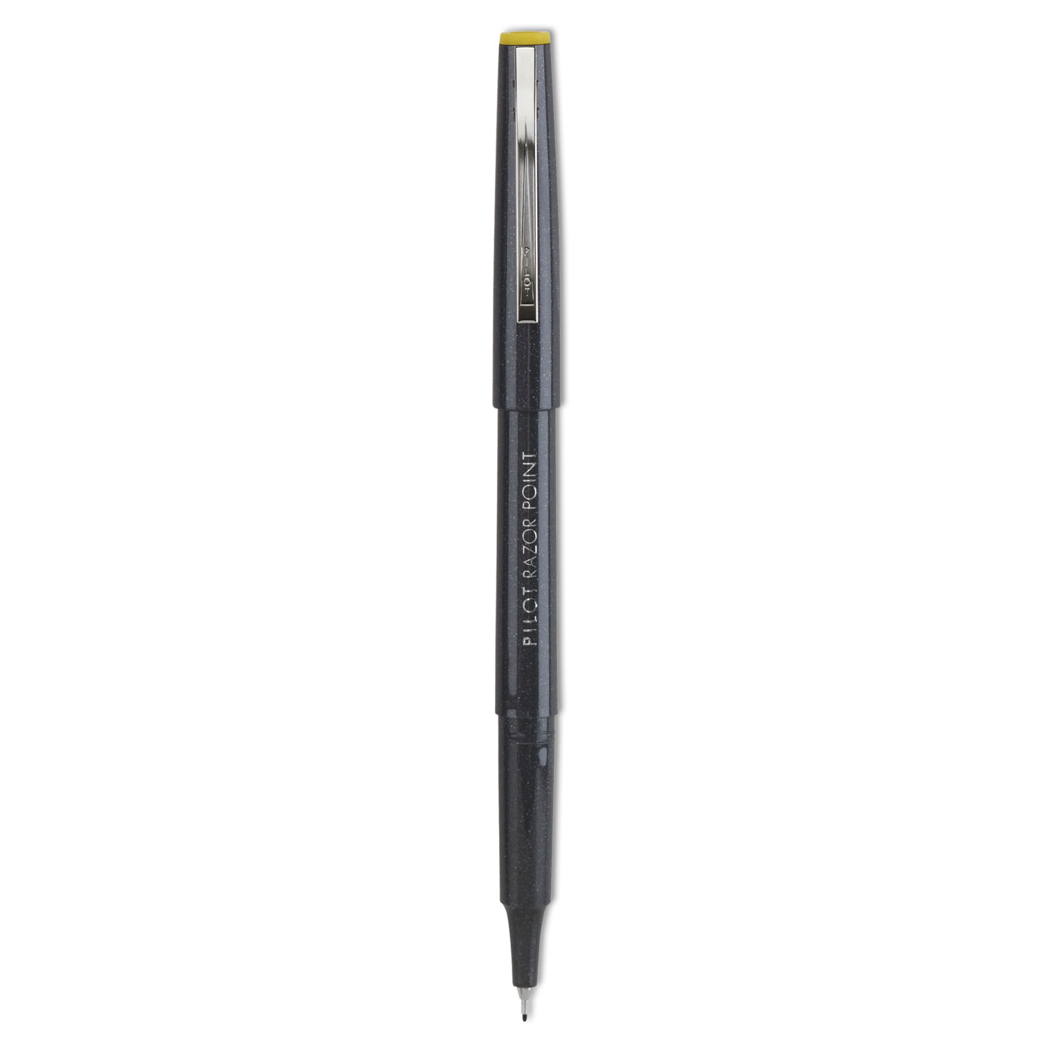  Pilot 11001 Razor Point Stick Porous Point Marker Pen, 0.3mm, Black Ink/Barrel, Dozen (PIL11001) 