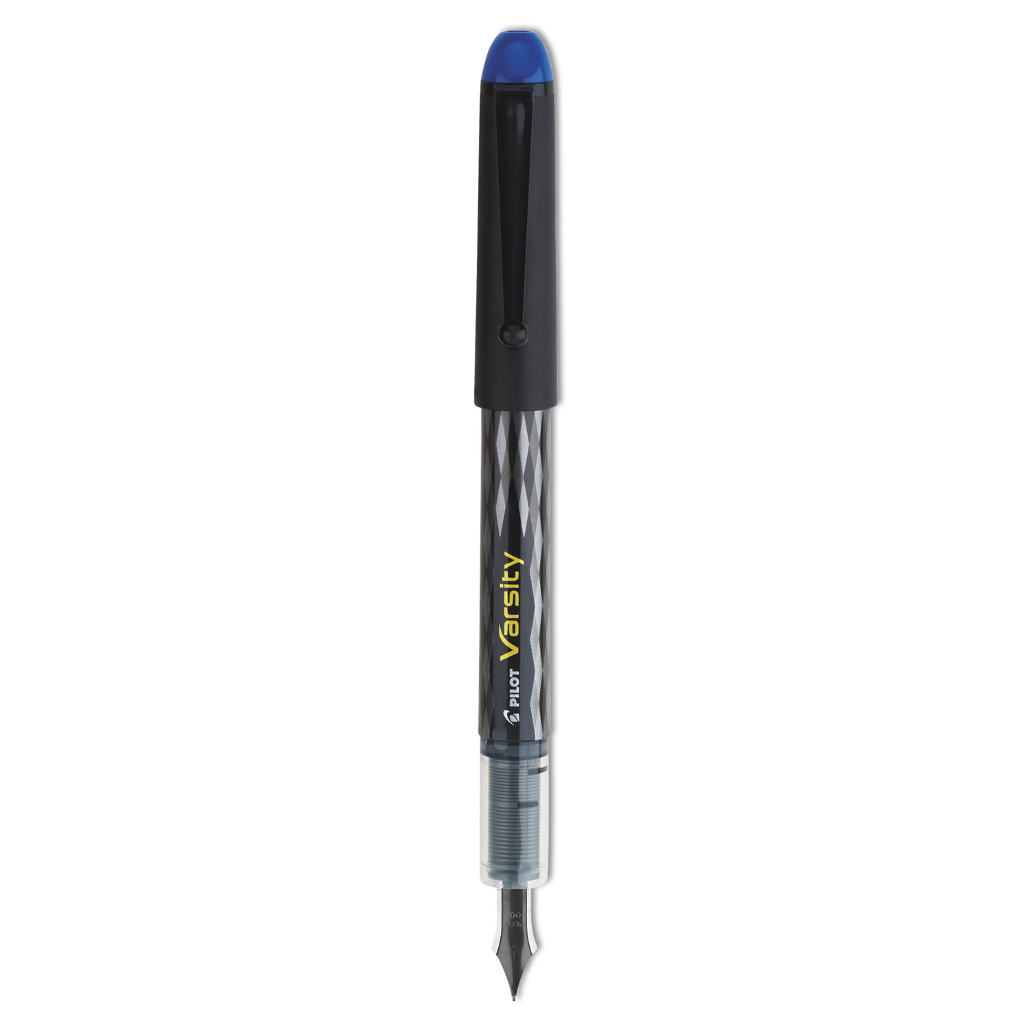 Varsity Fountain Pen, Medium 1mm, Blue Ink, Gray Pattern Wrap Barrel