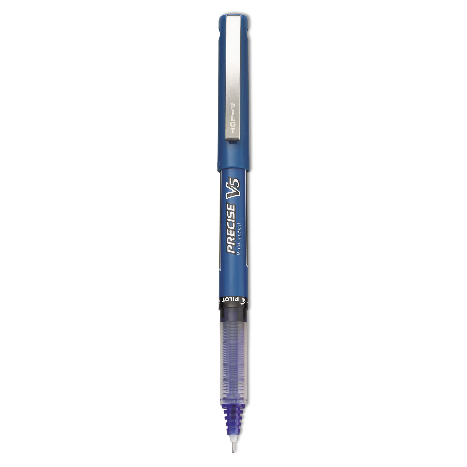  Pilot 35335 Precise V5 Stick Roller Ball Pen, Extra-Fine 0.5mm, Blue Ink/Barrel, Dozen (PIL35335) 