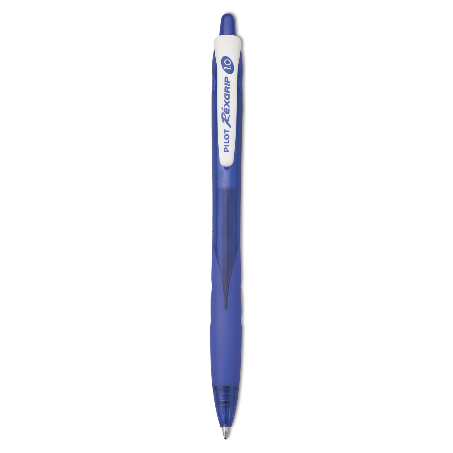  Pilot 32371 RexGrip BeGreen Retractable Ballpoint Pen, Medium 1mm, Blue Ink/Barrel, Dozen (PIL32371) 