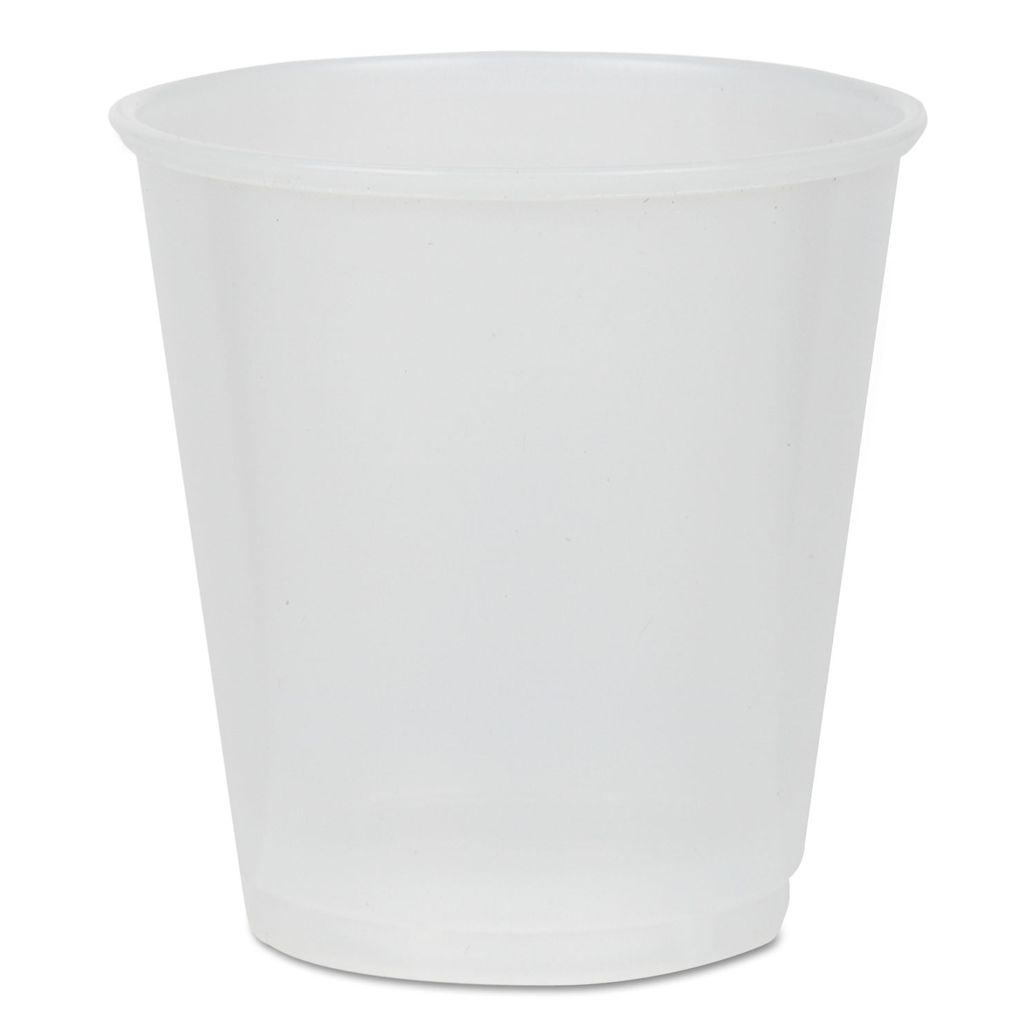 Translucent Plastic Cups, 3 oz, 80/Pack, 30 Pack/Carton