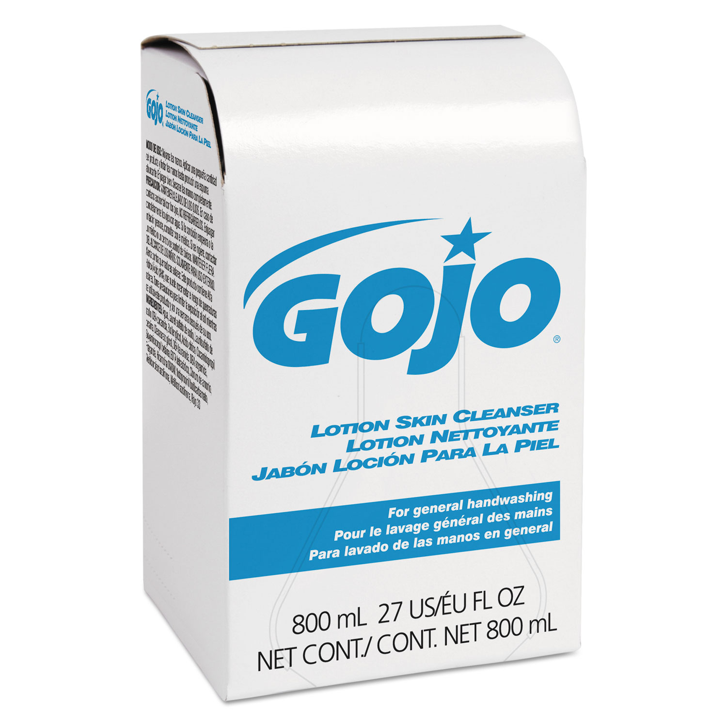  GOJO 9112-12 Lotion Skin Cleanser Refill, Floral, Liquid, 800 mL Bag, 12/Carton (GOJ911212CT) 
