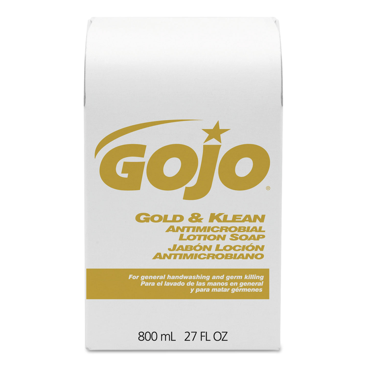  GOJO 9127-12 Gold and Klean Lotion Soap Bag-in-Box Dispenser Refill, Floral Balsam, 800mL (GOJ912712CT) 