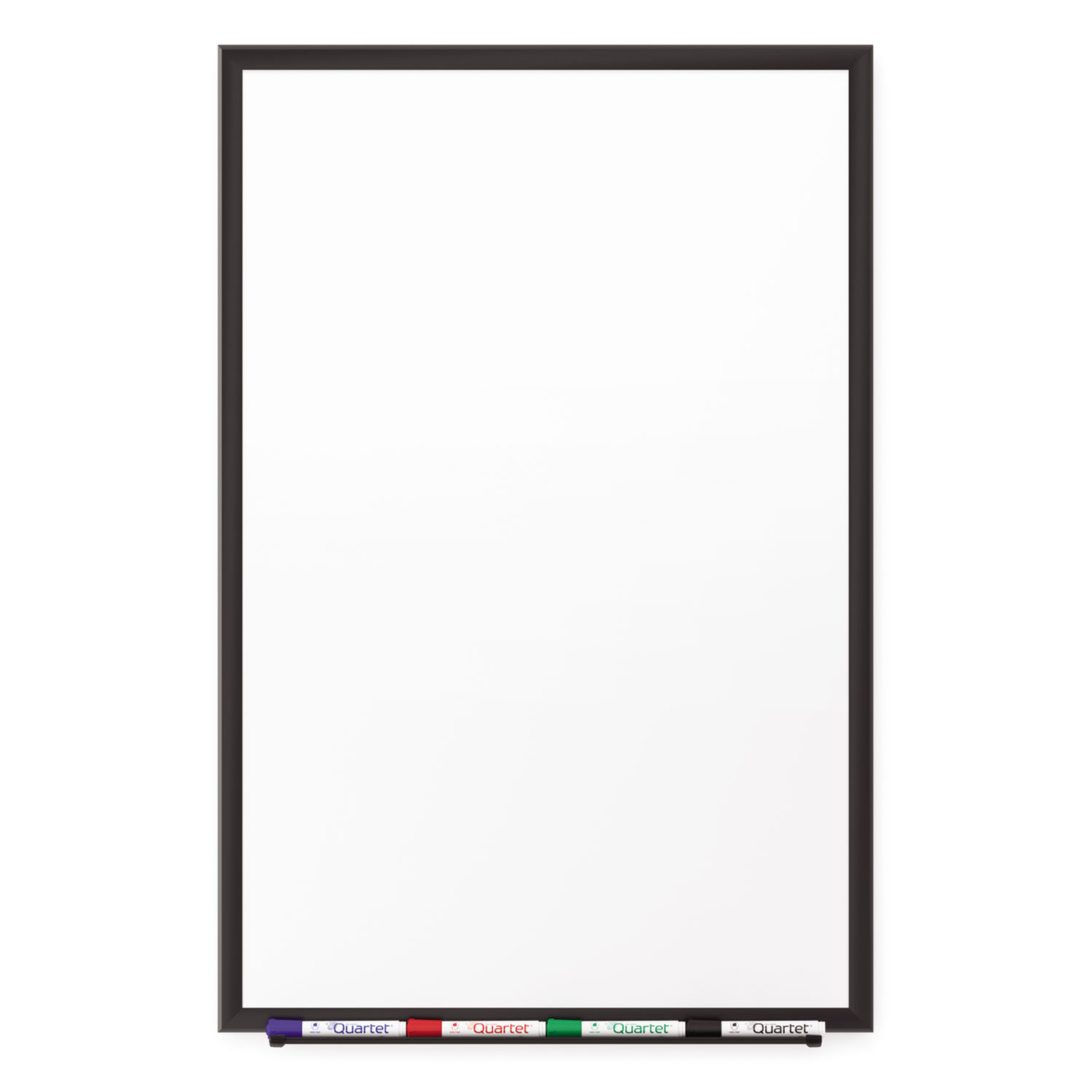 Classic Porcelain Magnetic Whiteboard, 48 x 36, Black Aluminum Frame