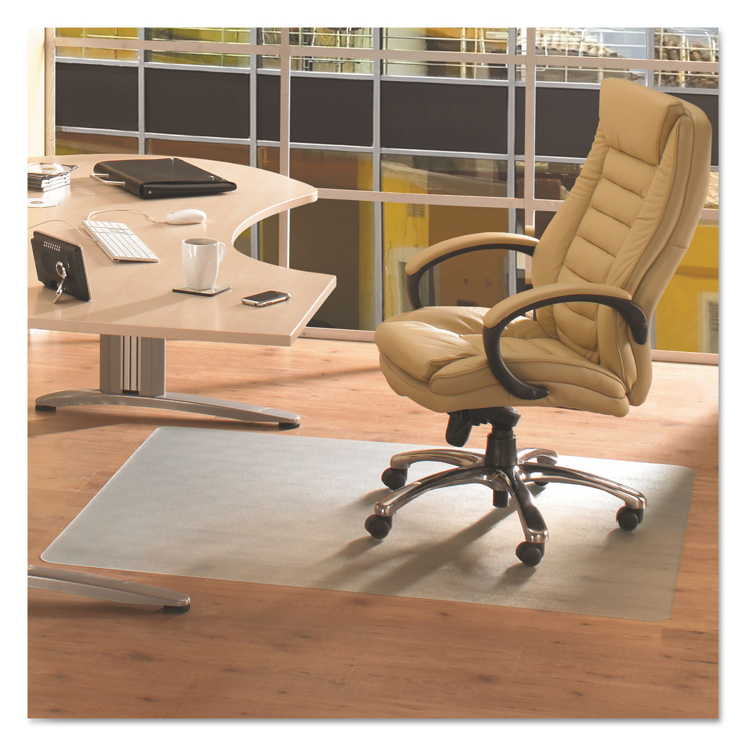 EcoTex Revolutionmat Recycled Chair Mat for Hard Floors, 48 x 30