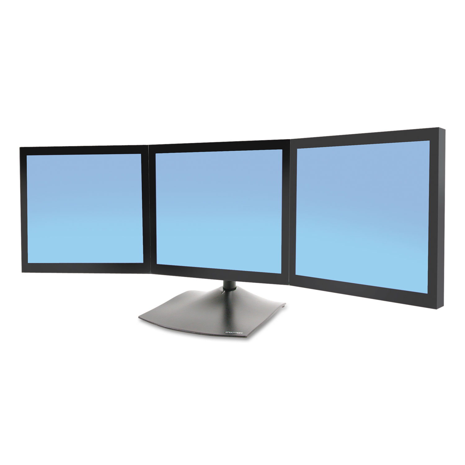  Ergotron 33-323-200 DS100 Triple-Monitor Desk Stand, 46w x 12.38d x 28.25h, Black (ERG33323200) 