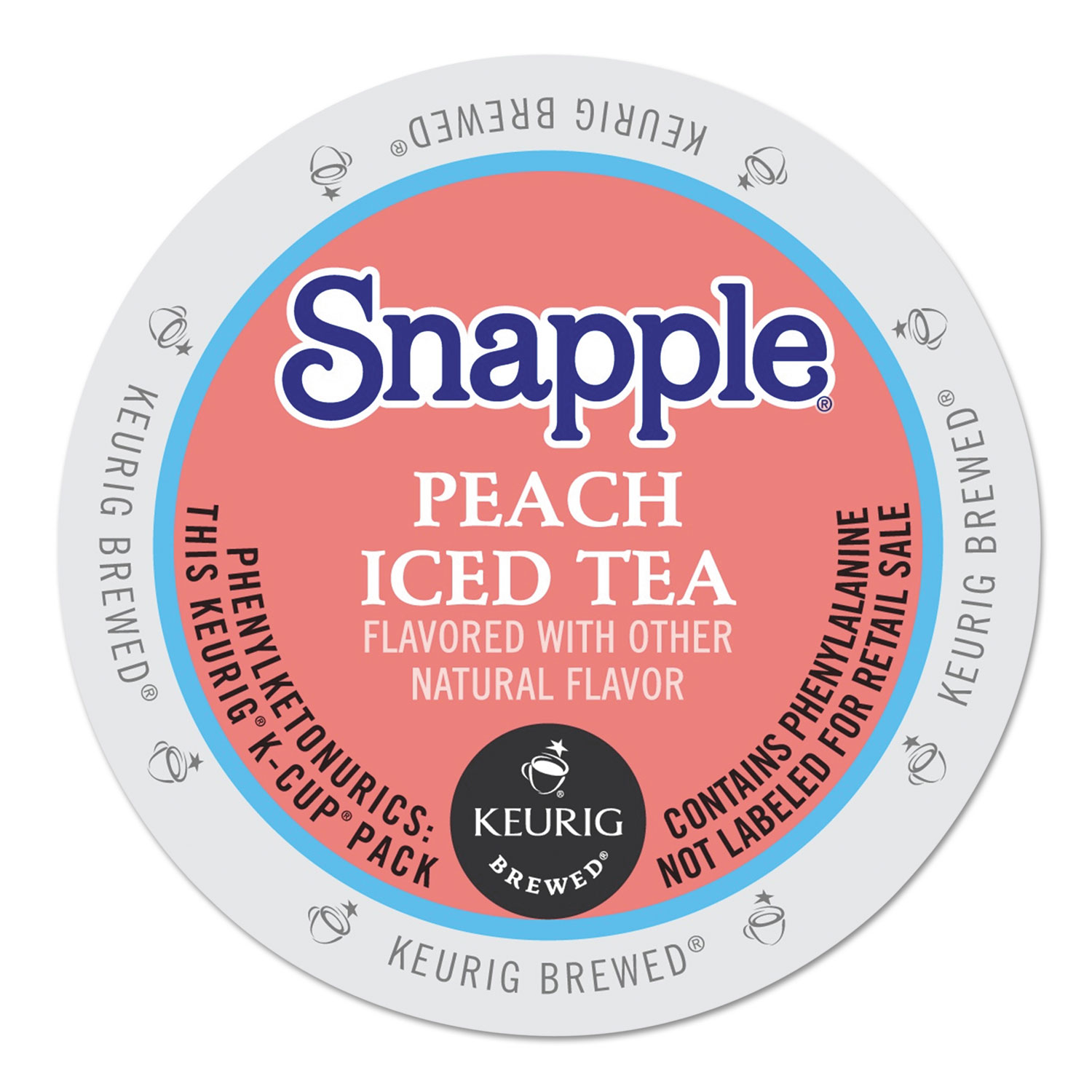  Snapple 6872 Flavored Iced Tea K-Cups, Peach, 22/Box (GMT6872) 