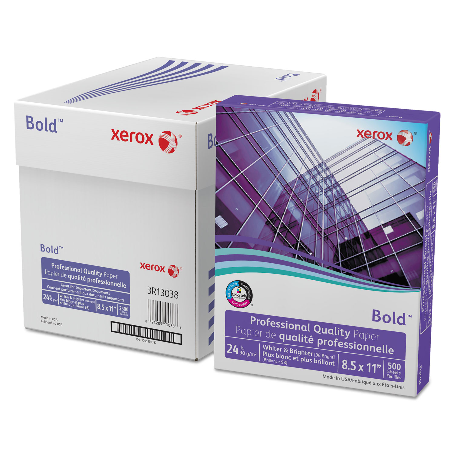Bold Professional Quality Paper, 98 Bright, 8 1/2 x 11, White, 500 Sheets/RM
