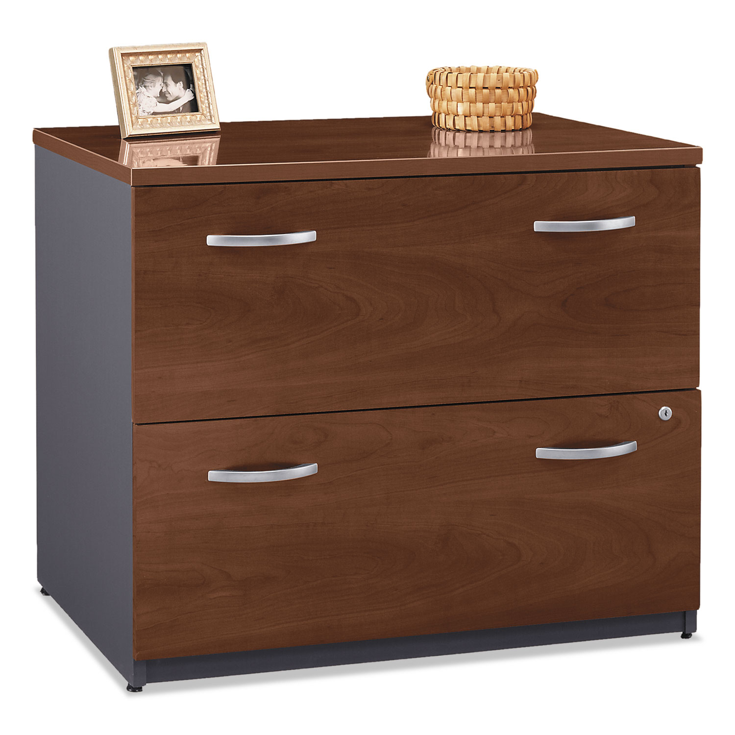 Series C Collection 2 Drawer 36W Lateral File (Assembled), Hansen Cherry