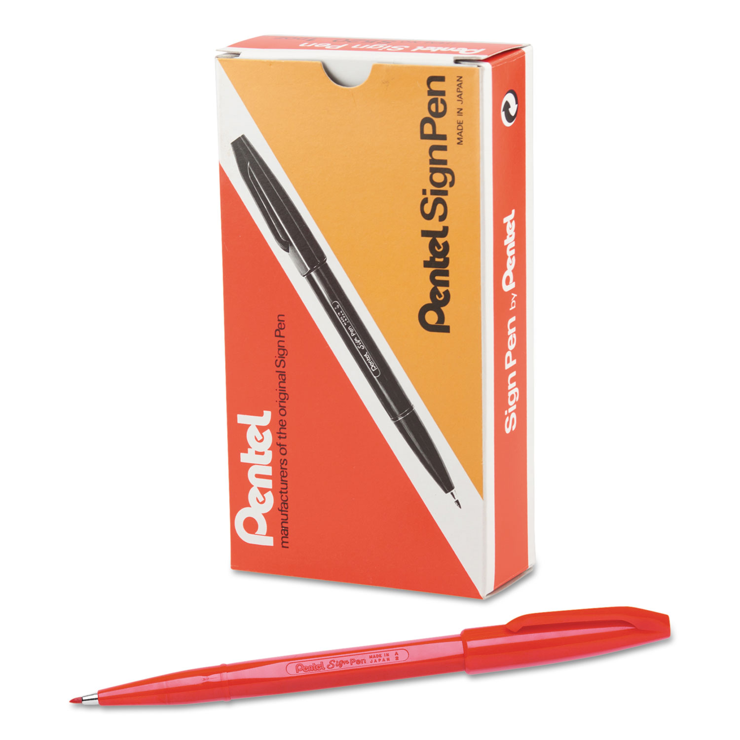 Razor Point Fine Line Porous Point Pen, Stick, Extra-Fine 0.3 mm, Black  Ink, Black Barrel, Dozen