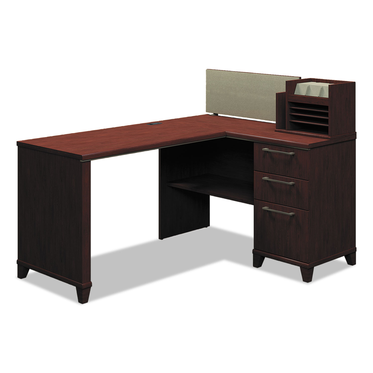 Enterprise Collection 60W x 47D Corner Desk, Harvest Cherry (Box 2 of 2)