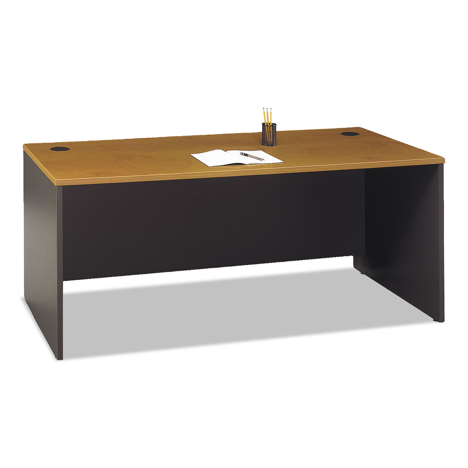 Series C Collection 72W Desk Shell, Natural Cherry