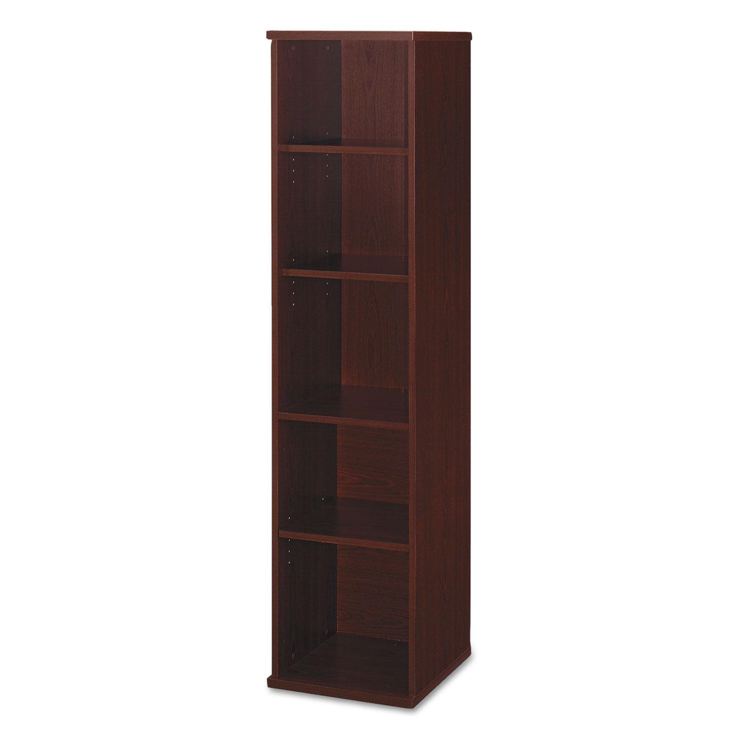 Series C Collection 18W 5 Shelf Bookcase, Mahogany