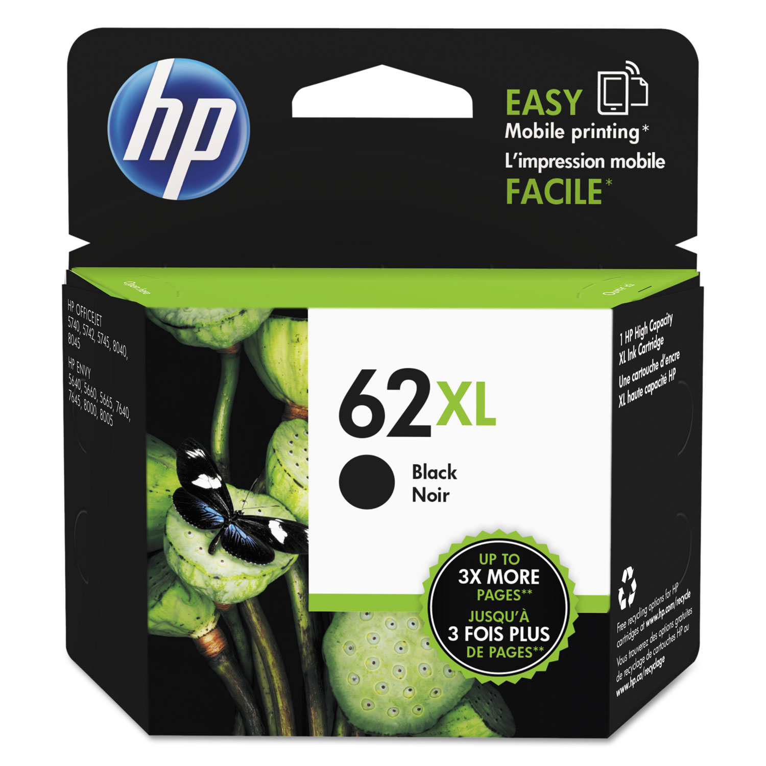 HP N°62 Couleur Instant-Ink - Recycl' Cartouche