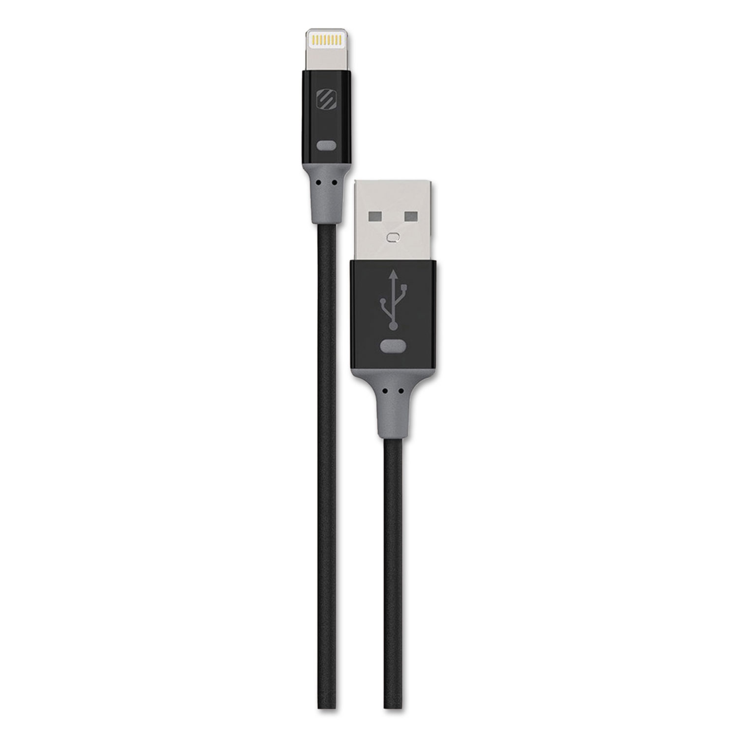  Scosche 12A smartSTRIKE II Charge & Sync Cable for Lightning USB Devices, Black (SOS12A) 