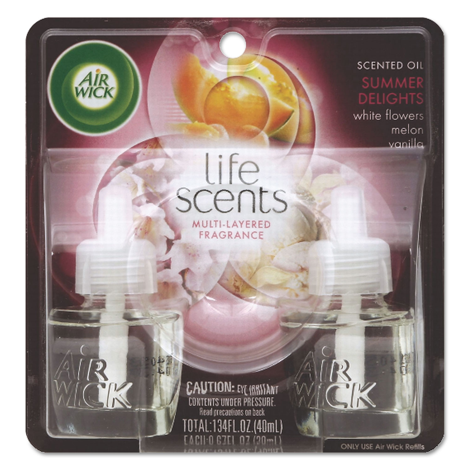 Life Scents Scented Oil Refills, Summer Delights, 0.67 oz, 2/Pack