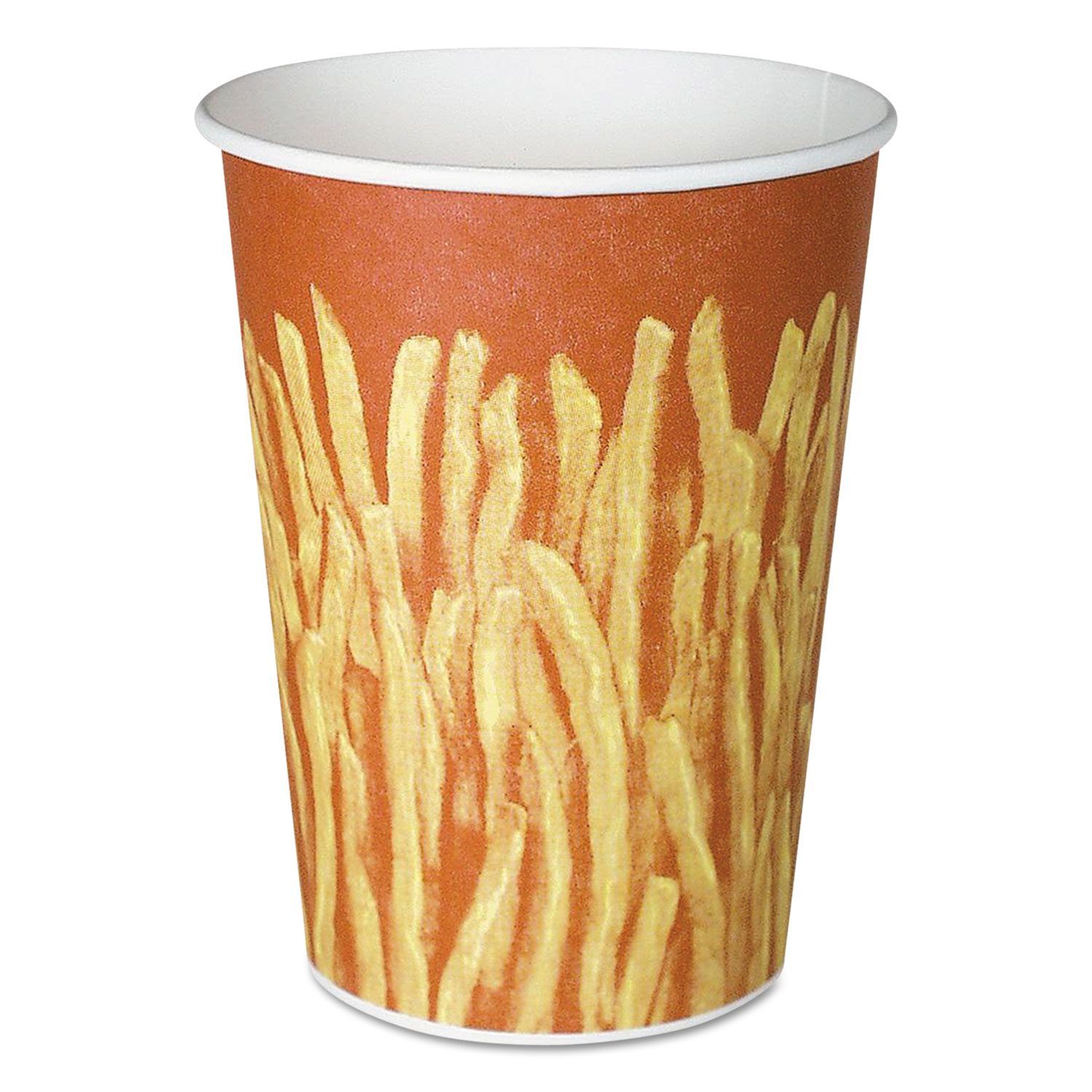  Dart GRS32-00021 Paper French Fry Cups, 32oz,Yellow/Brown Fry Design, 500/Crtn (SCCGRS32) 