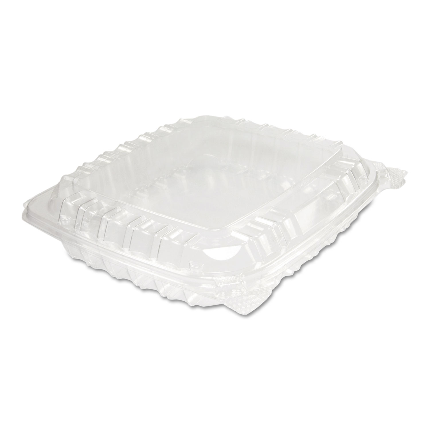  Dart C89PST1 ClearSeal Plastic Hinged Container, 8-5/16 x 8-5/16 x 2, Clear, 125/BG, 2 BG/CT (DCCC89PST1) 